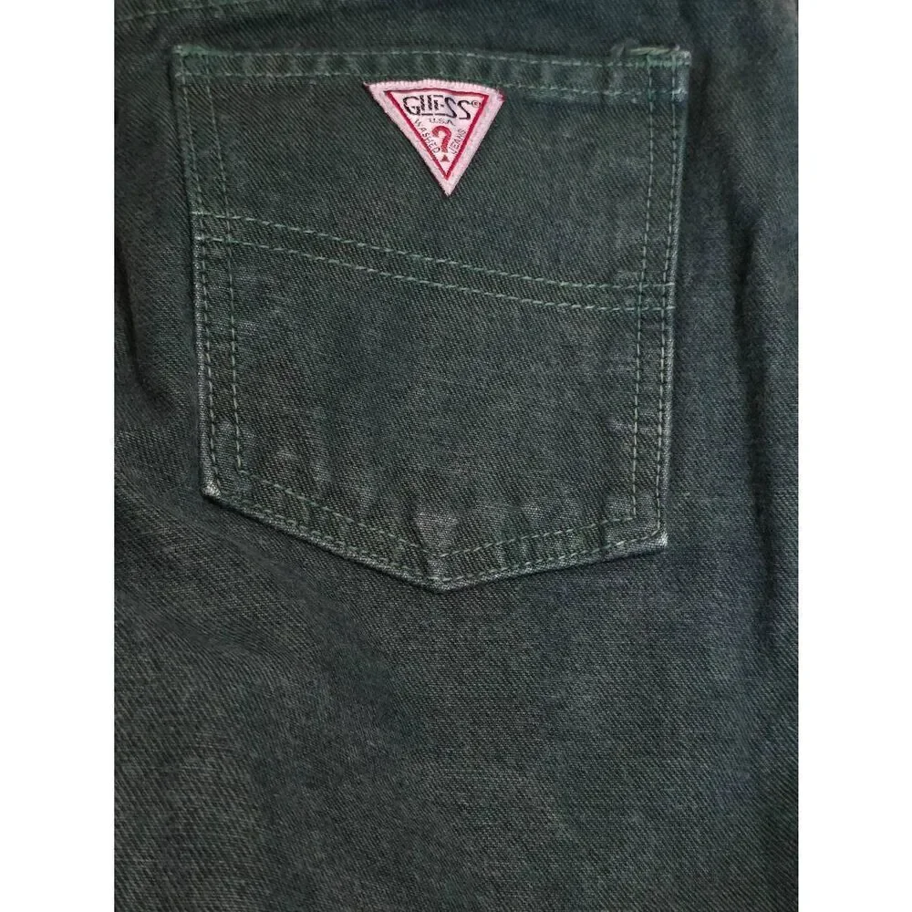 Vintage Green Guess Jeans Size 12
